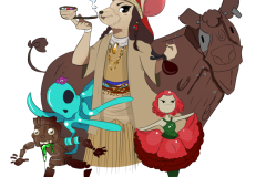 Elara e suas marionetes, por Steph