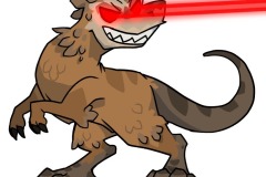 Dinossauro laser, por @shoyu